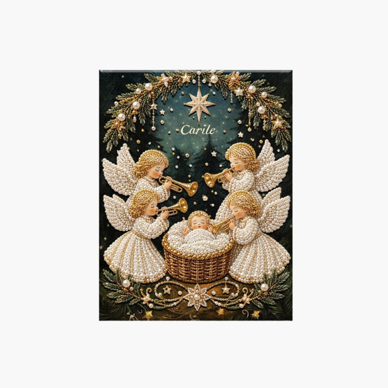 ✝️ LAST DAY 60% OFF – 💎Premium 3D Diamond Jesus Birth Nativity Scene Painting Art Kit | Luxury Flocked Canvas with Scratch-Resistant Non-Fading Diamond Beads DIY Christmas Faith Decor 🌟✝️💎