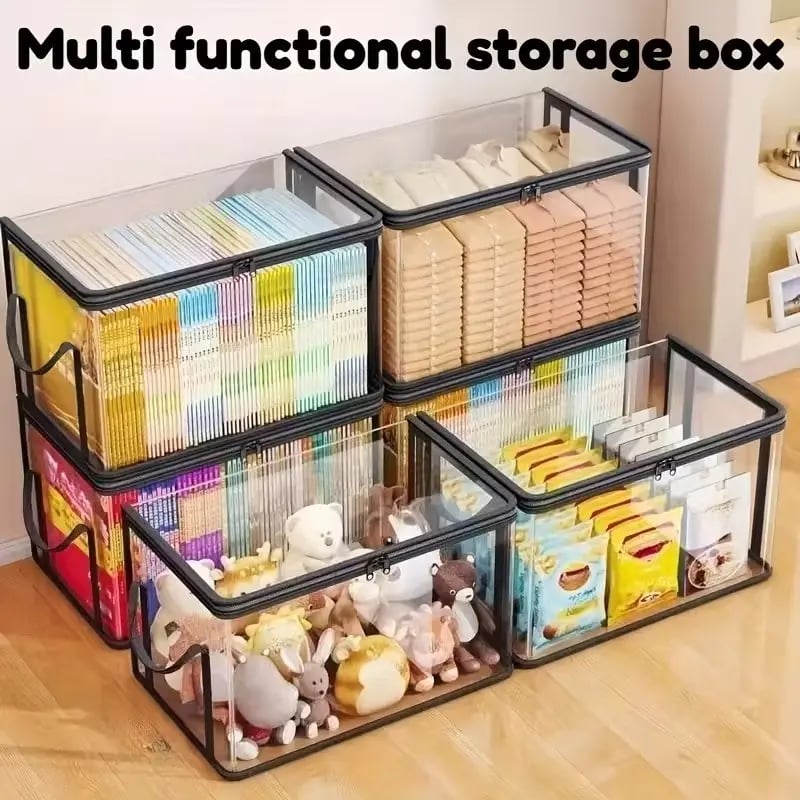 ClearHeavy-Duty StorageBoxes - Large CapacityOrganization Made Easy