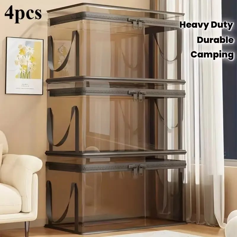 ClearHeavy-Duty StorageBoxes - Large CapacityOrganization Made Easy