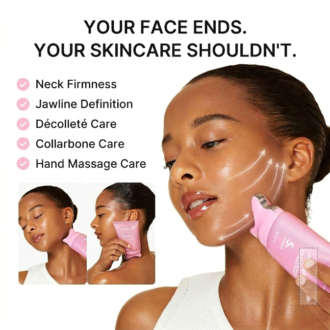 PDRN Collagen Gua Sha Neck Wrinkle Cream | Built-In Gua Sha Massager with Volufiline 5% + PDRN