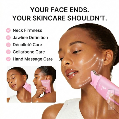 PDRN Collagen Gua Sha Neck Wrinkle Cream | Built-In Gua Sha Massager with Volufiline 5% + PDRN