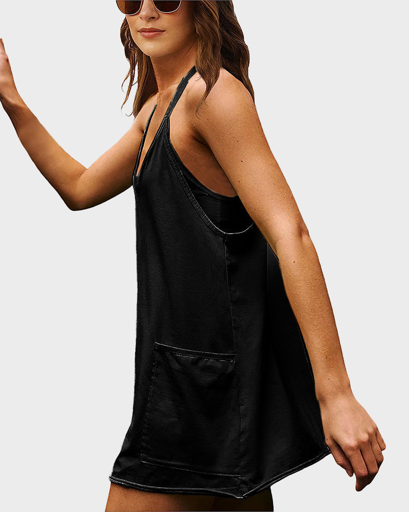 The Breeze-Fit Sleeveless Dress with Shorts