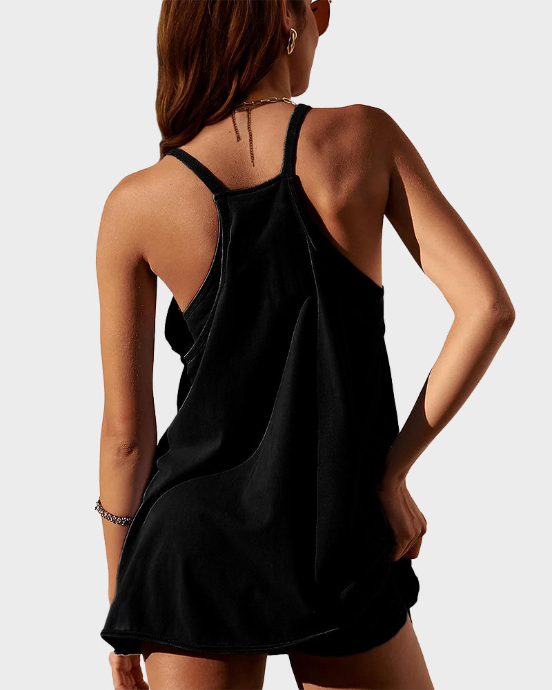 The Breeze-Fit Sleeveless Dress with Shorts