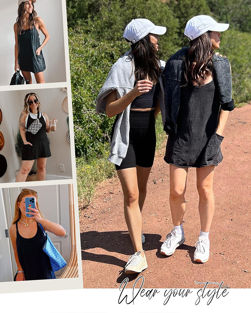 The Breeze-Fit Sleeveless Dress with Shorts