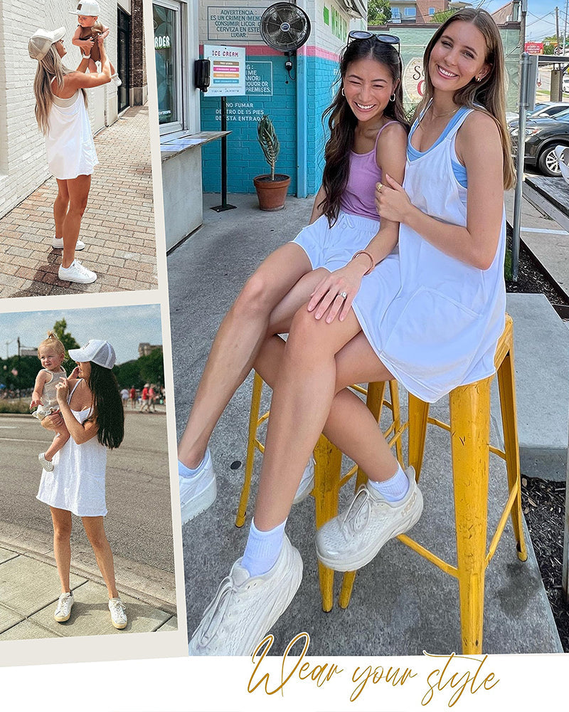 The Breeze-Fit Sleeveless Dress with Shorts