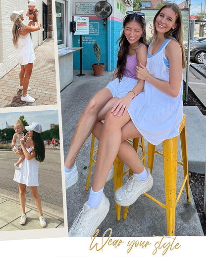 The Breeze-Fit Sleeveless Dress with Shorts