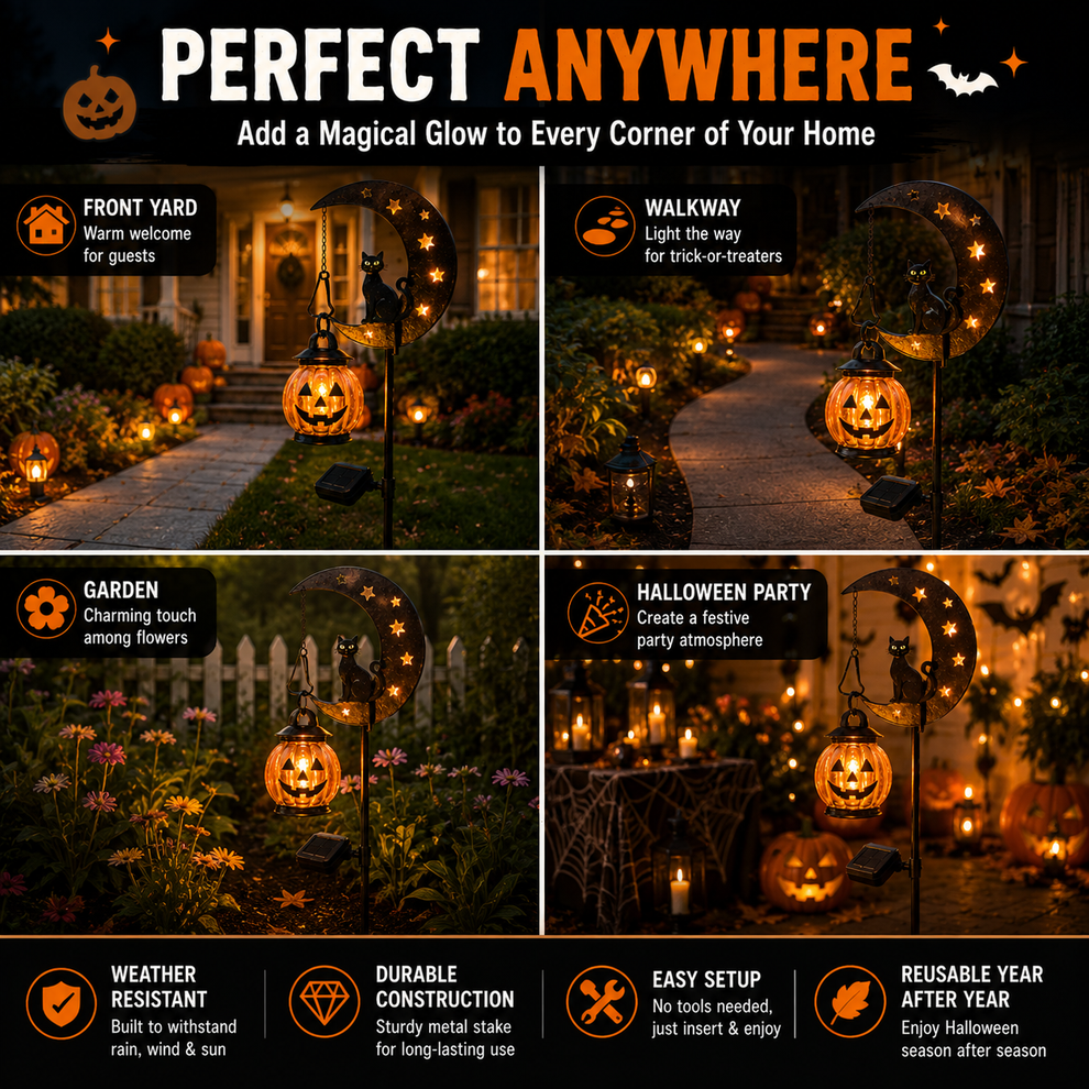🎃Halloween Early Bird Sale 🔥| 49% OFF Pumpkin MoonGarden Stake Light