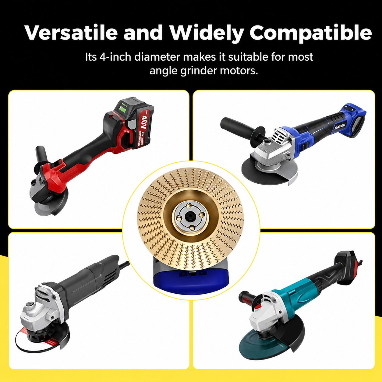 High-Performance Wood Carving Disc Set (3-Piece)