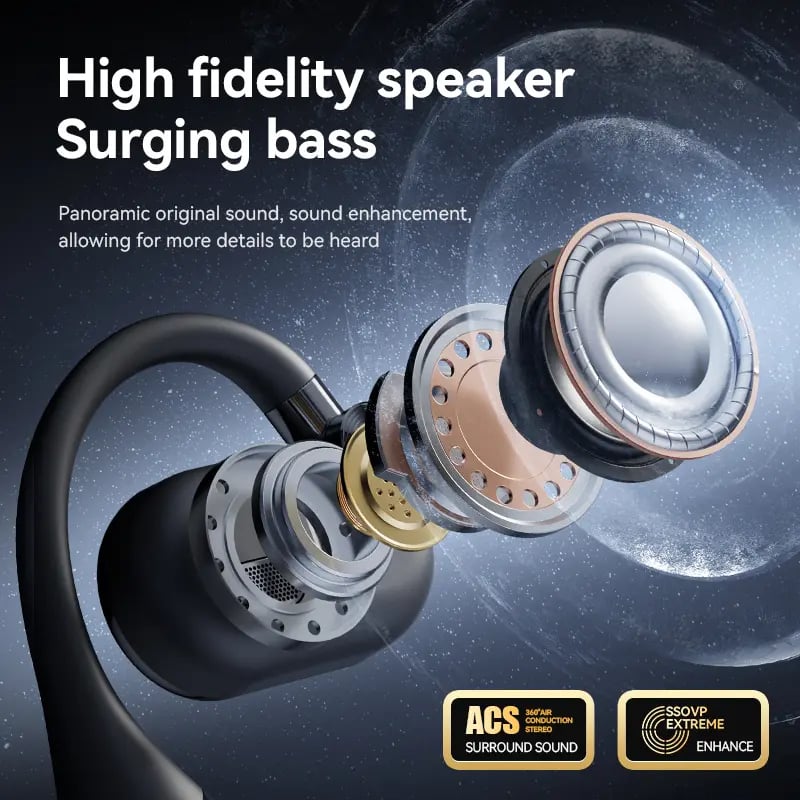 Aureove Bluetooth Earbuds with Smartphone Charging Support