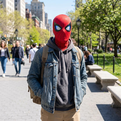 Cool RC Light-Up Hero Mask for Cosplay & Halloween