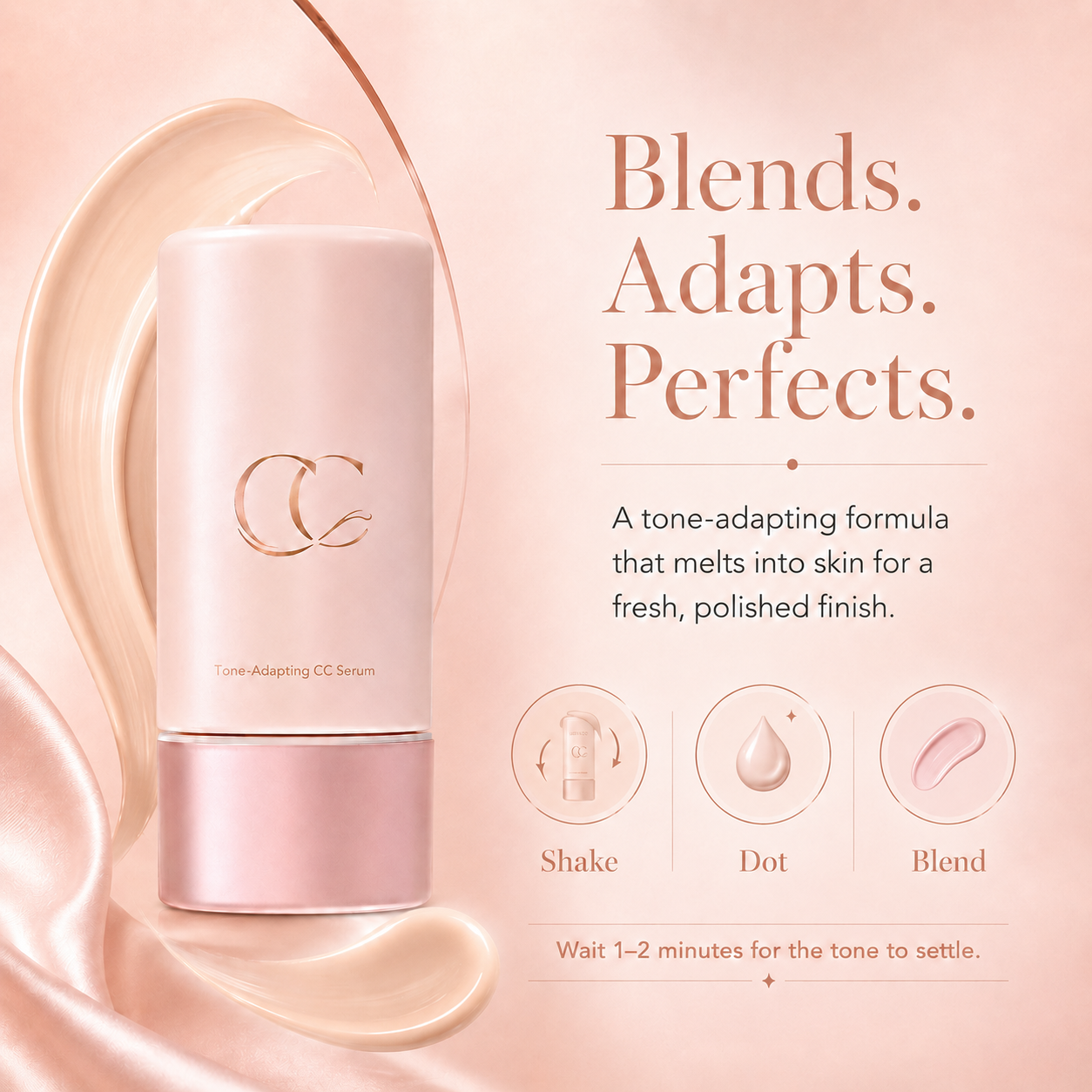 Aureove Glow Tone-Adapting CC Serum