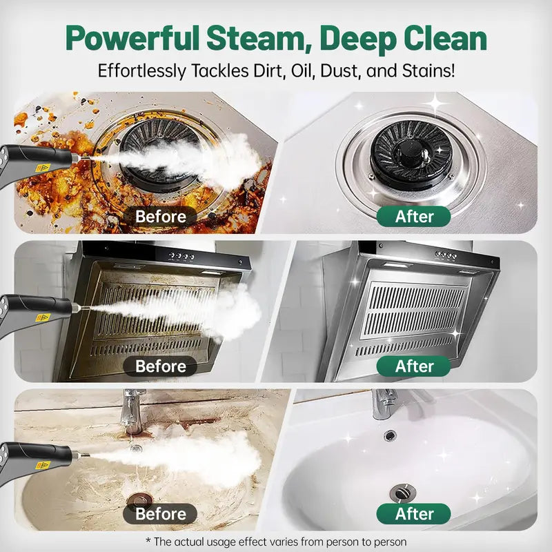 🔥 Limited Time Sale | 50% OFF Portable Steam Cleaner Powerful Deep Cleaning for Kitchen, Bathroom & Car