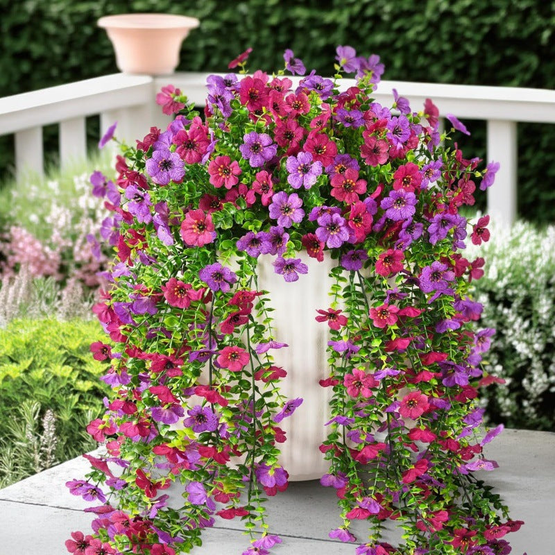 🌿Outdoor cascading daisy and eucalyptus flowers – UV resistant
