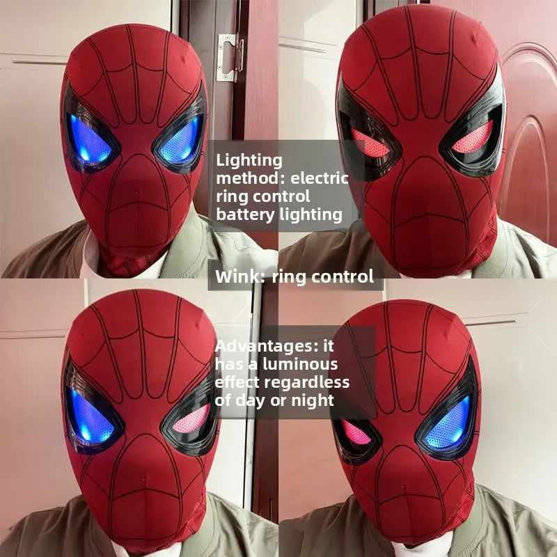Cool RC Light-Up Hero Mask for Cosplay & Halloween