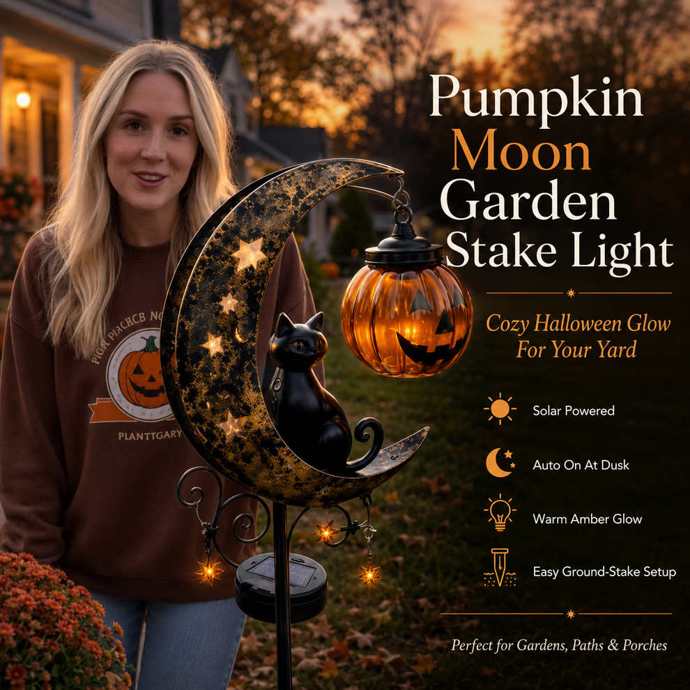 🎃Halloween Early Bird Sale 🔥| 49% OFF Pumpkin MoonGarden Stake Light