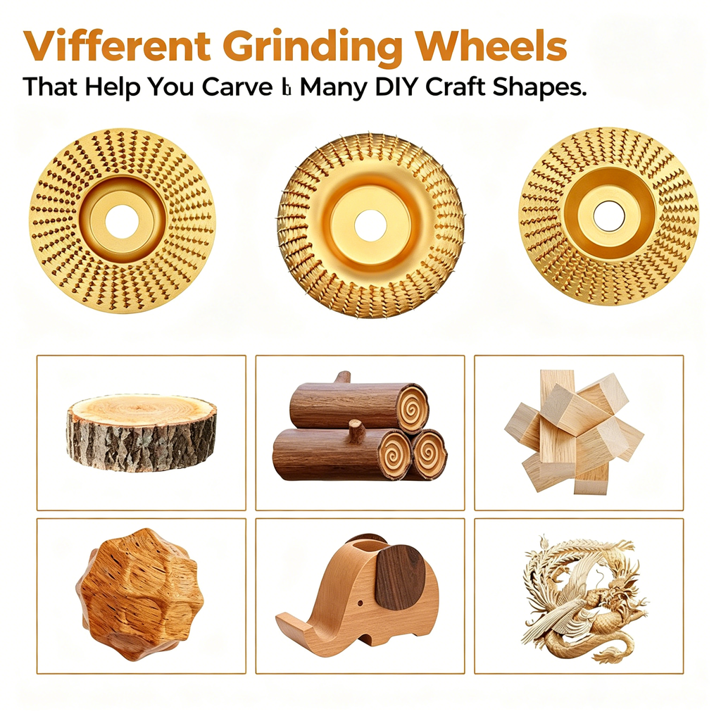 High-Performance Wood Carving Disc Set (3-Piece)