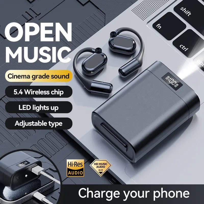 Aureove Bluetooth Earbuds with Smartphone Charging Support