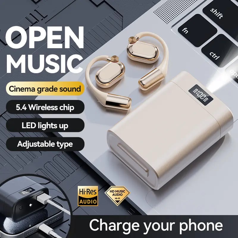 Aureove Bluetooth Earbuds with Smartphone Charging Support