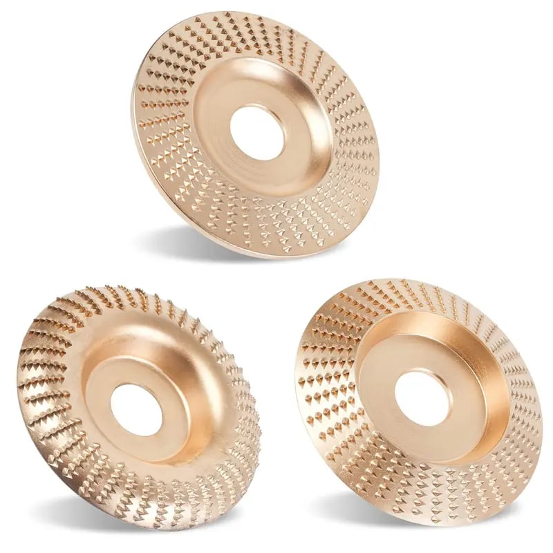 High-Performance Wood Carving Disc Set (3-Piece)