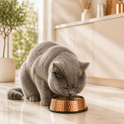 Aureove™ 99.9% Pure Copper Bowl for Dogs & Cats