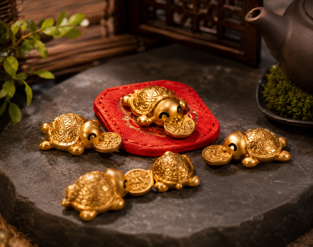 2026 Golden Turtle Charm – Wealth Guardian Turtle