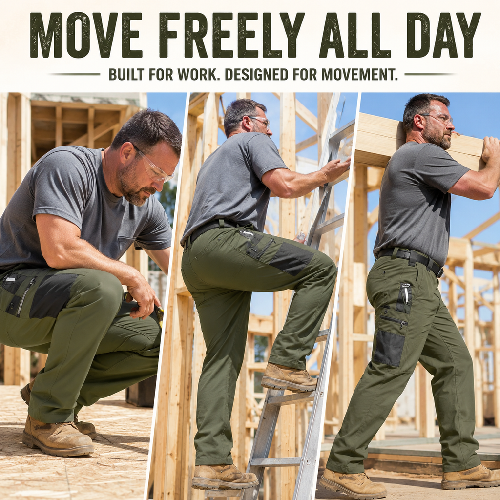 🔥 20,000+ Sold | Men's FR Tactical Work Pants – Flame-Resistant, Tougher Than Jeans 💪