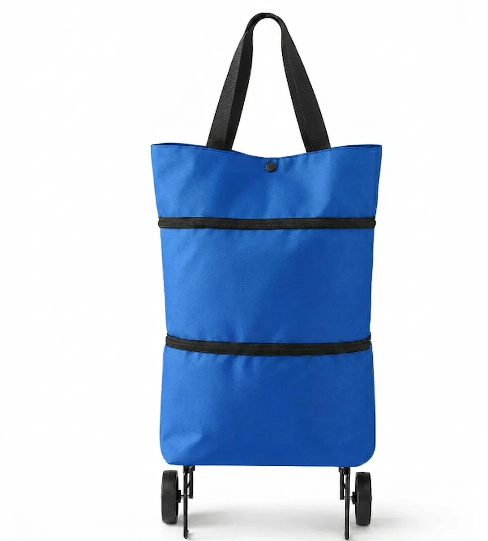 Foldable Shopping Trolley Bag with Wheels