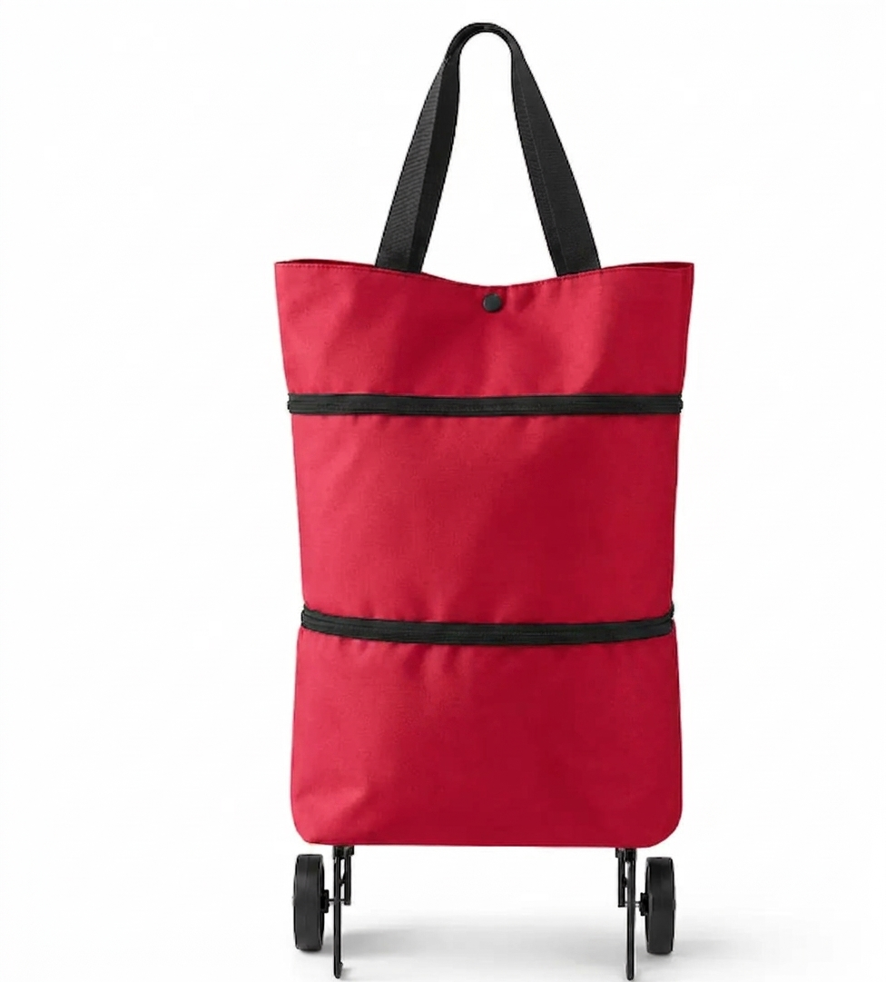 Foldable Shopping Trolley Bag with Wheels