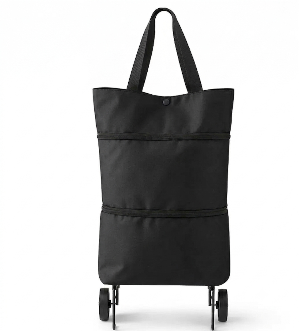 Foldable Shopping Trolley Bag with Wheels