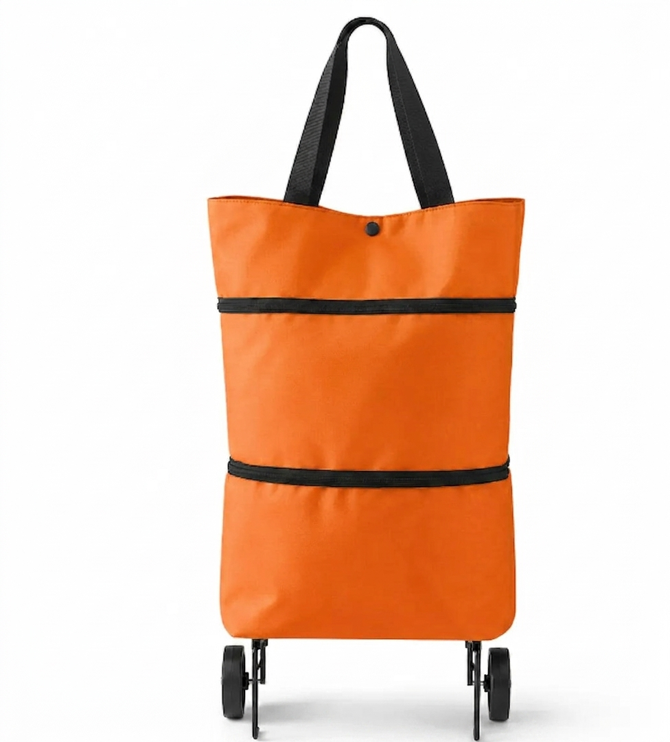 Foldable Shopping Trolley Bag with Wheels