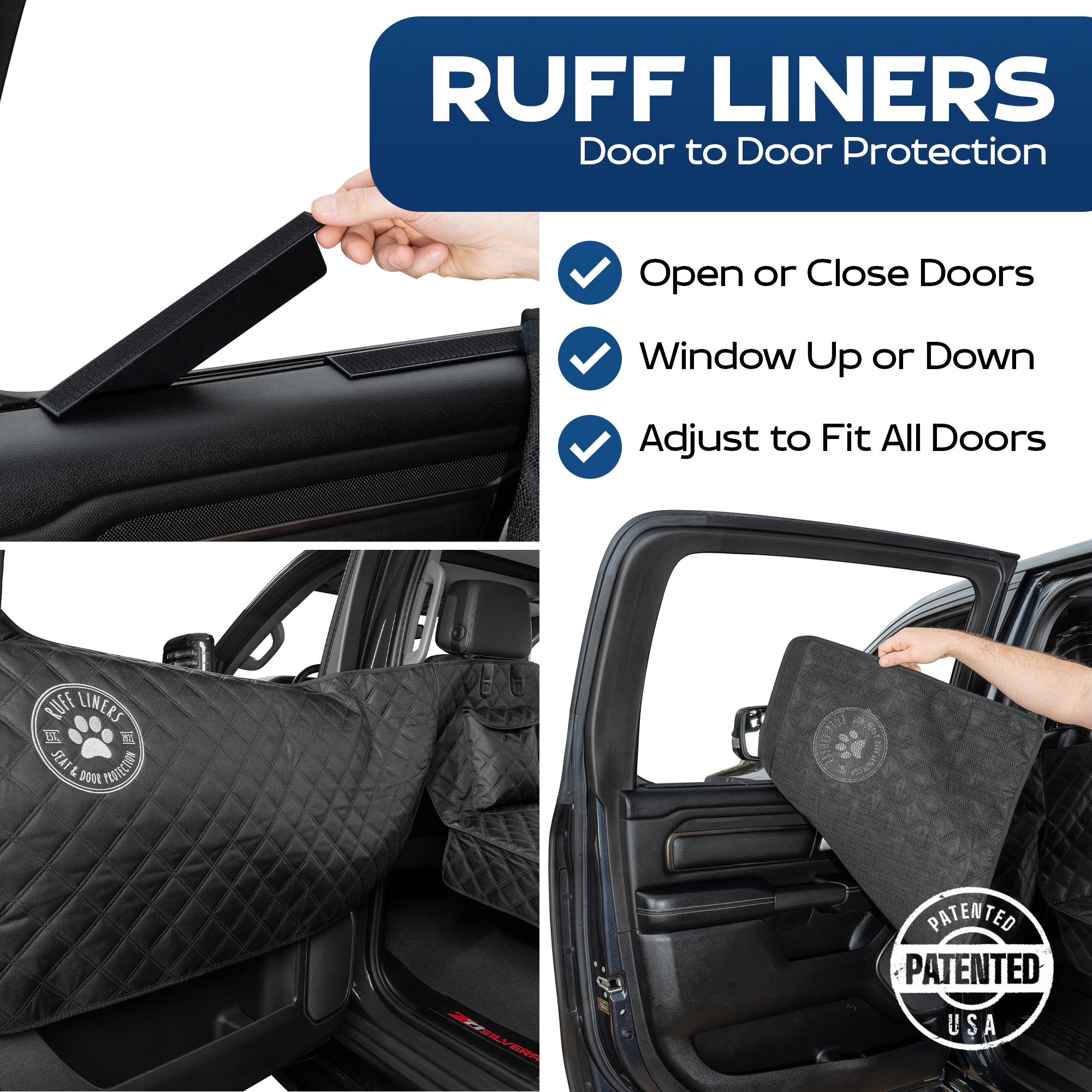 Hard Bottom Backseat Extenders for Dogs with Door Protection