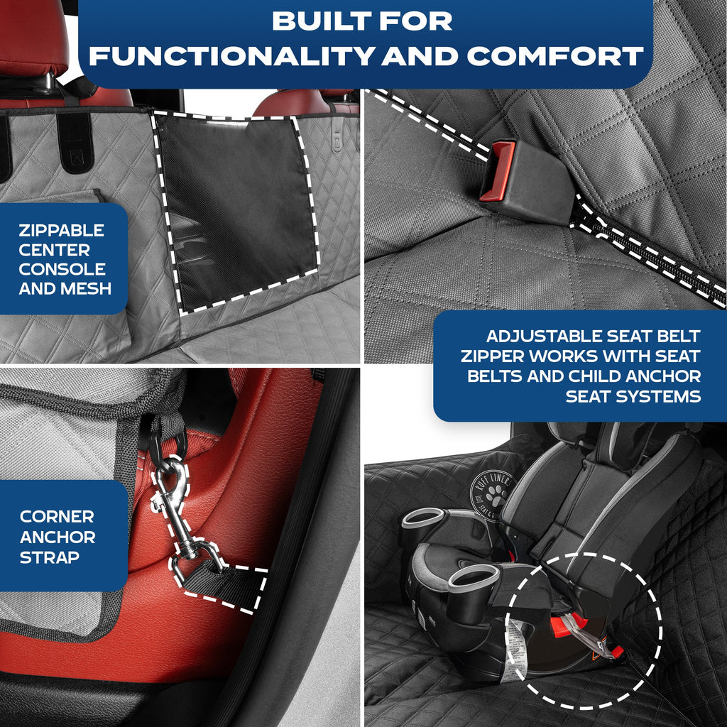 Hard Bottom Backseat Extenders for Dogs with Door Protection