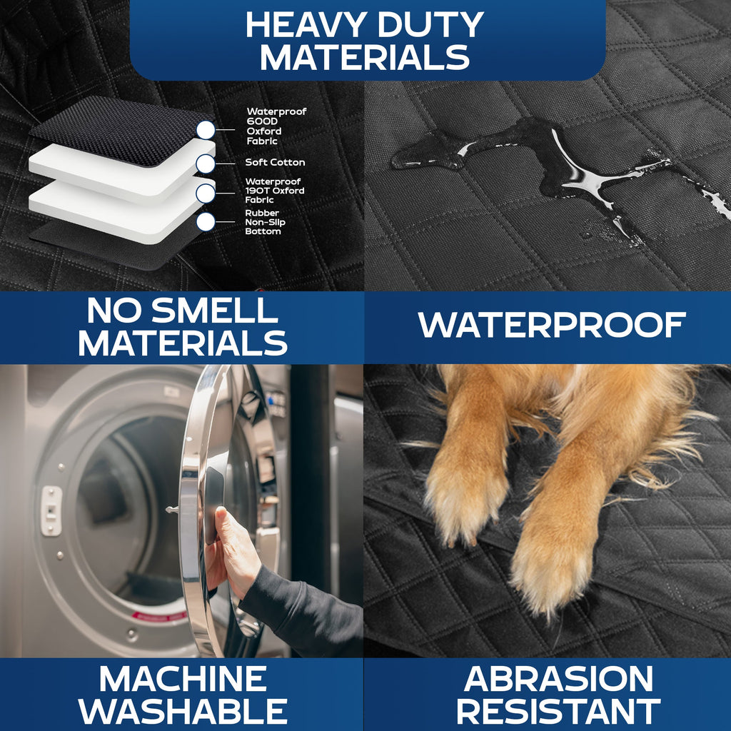Hard Bottom Backseat Extenders for Dogs with Door Protection