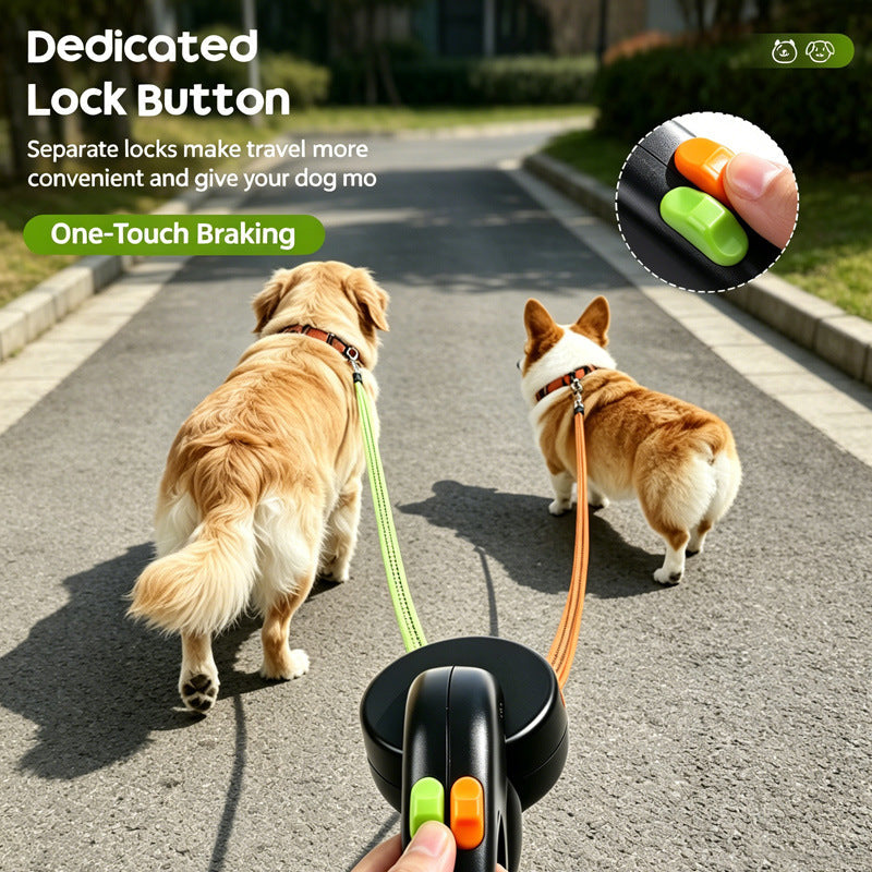Double Retractable Leash🐾