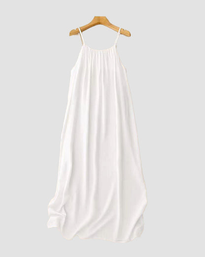 Women's Chic Solid Color Backless Cami Dress