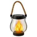 Solar Lantern –  USB Ultra-Real Flame