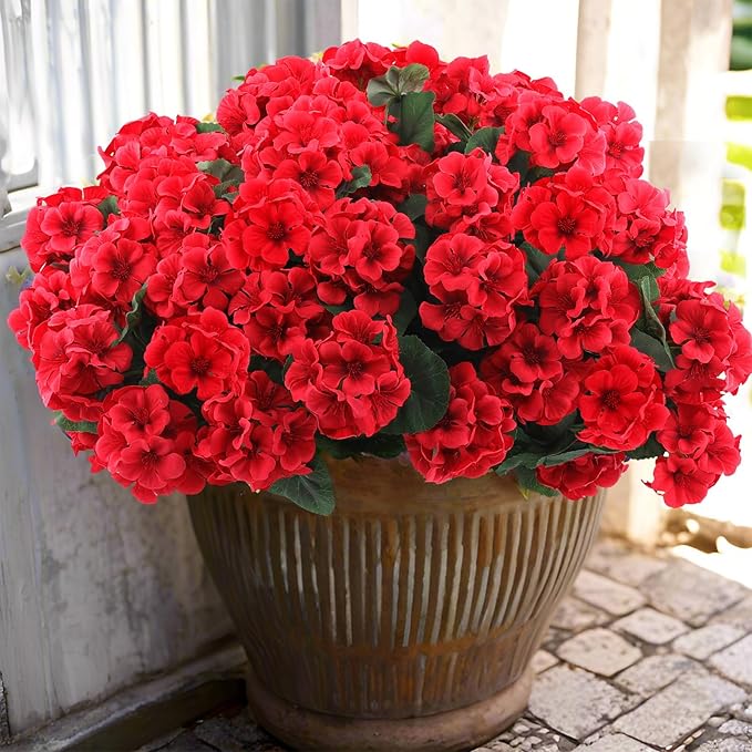 🎁  Last Day 60% OFF - Artificial Geranium Flowers For Outdoors