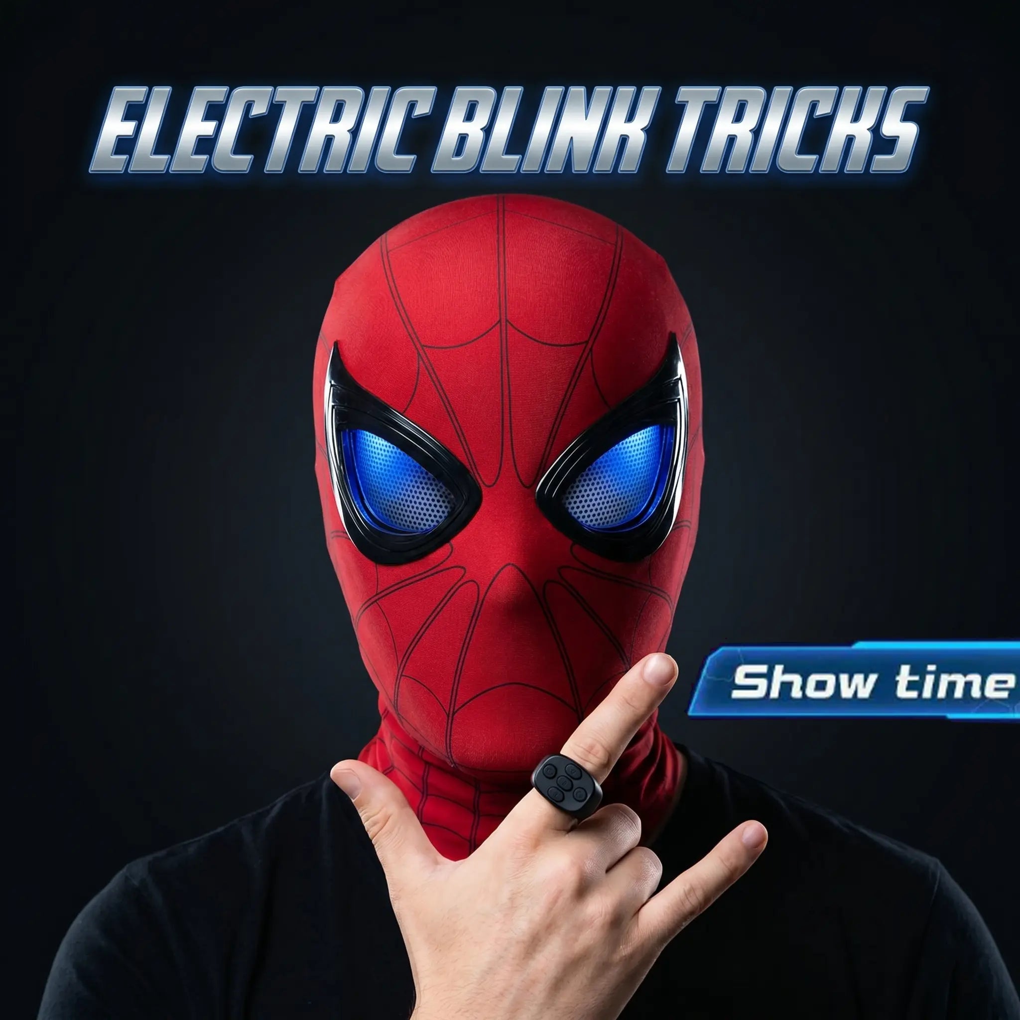 Cool RC Light-Up Hero Mask for Cosplay & Halloween