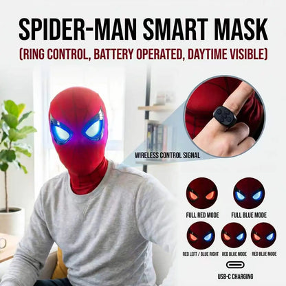Cool RC Light-Up Hero Mask for Cosplay & Halloween