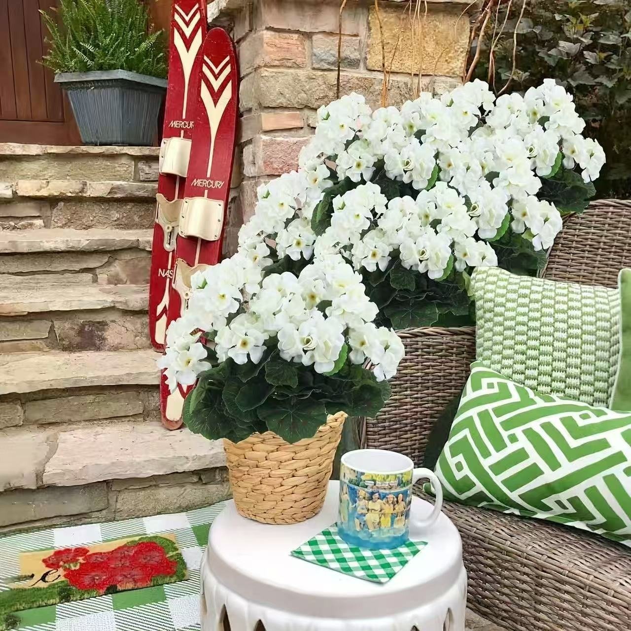 🎁  Last Day 60% OFF - Artificial Geranium Flowers For Outdoors