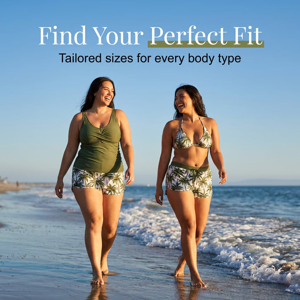 2026 3-Piece Tankini Shorts Set | Quick-Dry & Flattering | Vacation & Sports