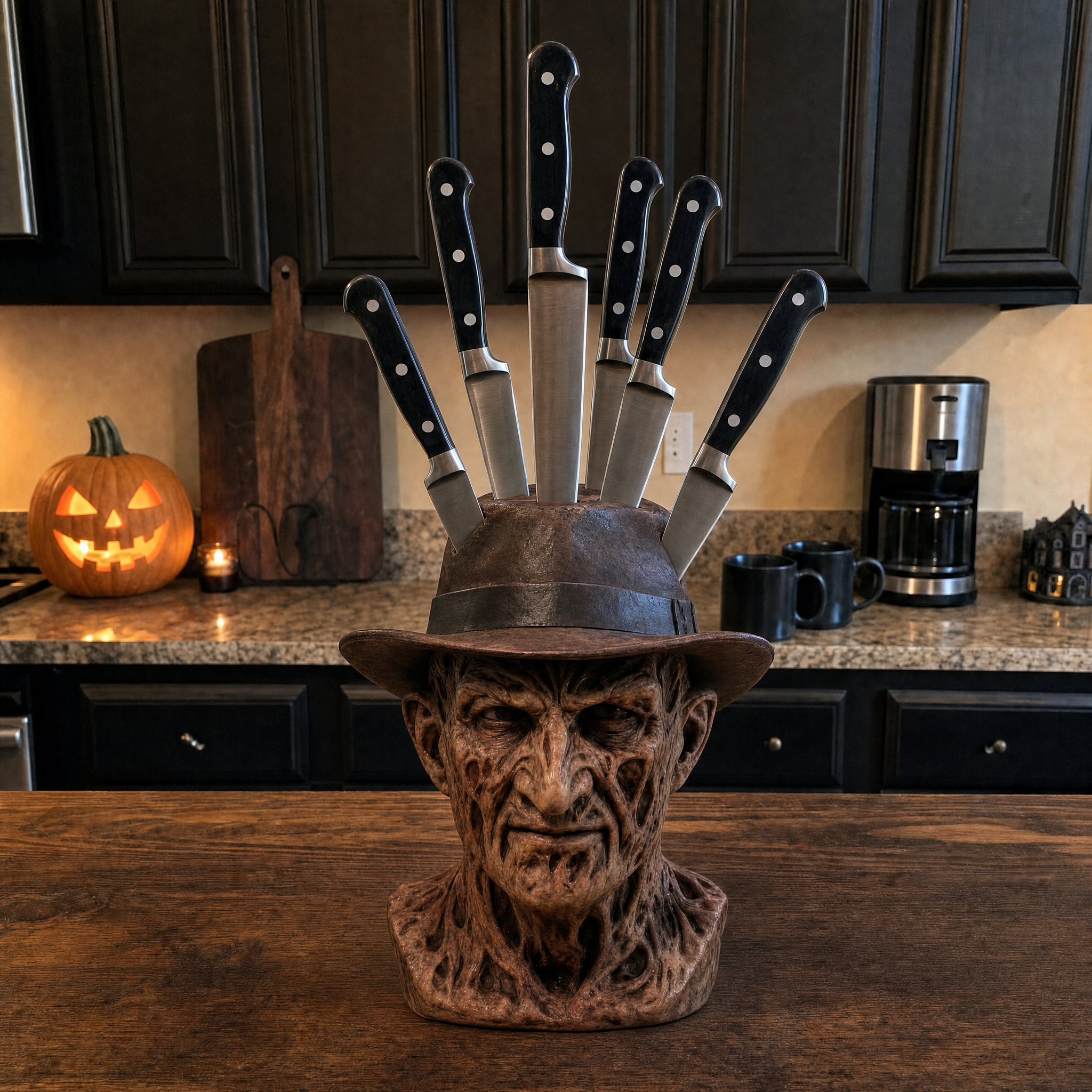 Aureove Horror Knife Block