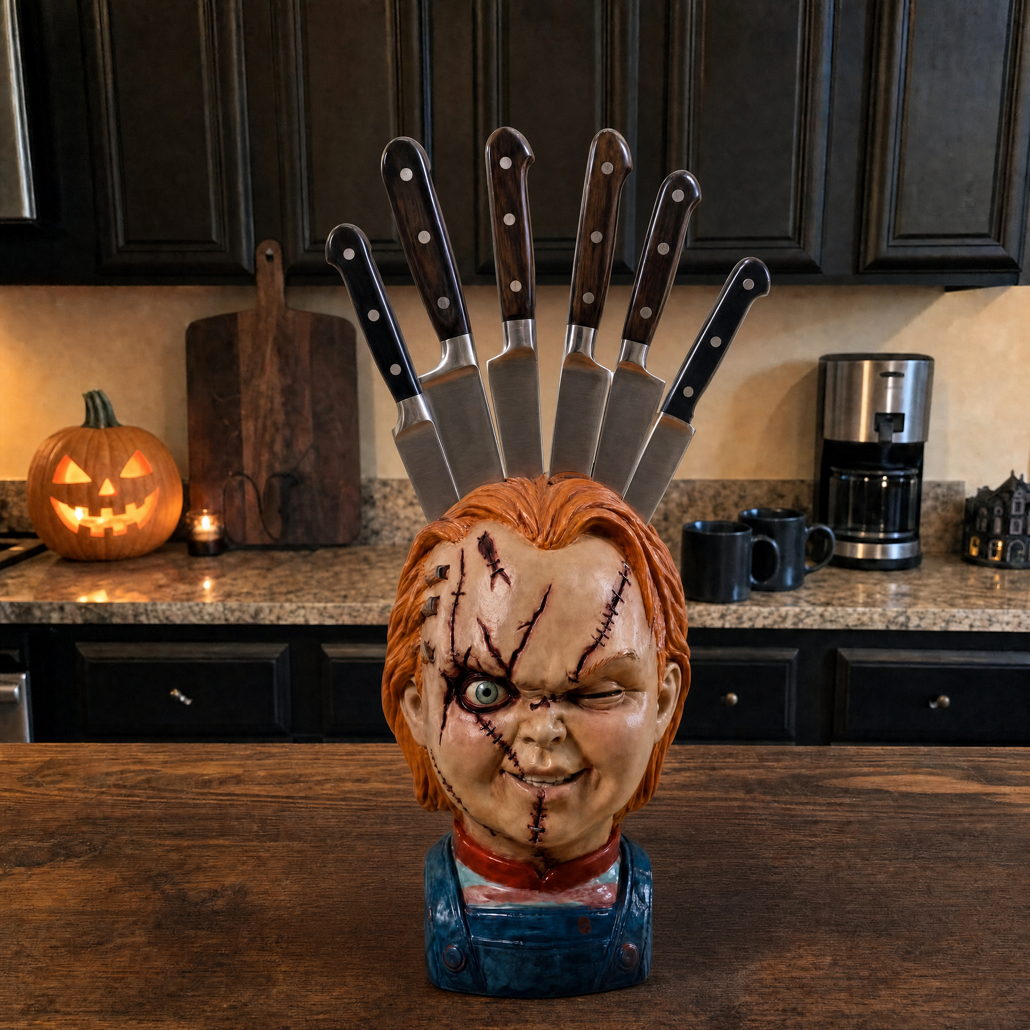 Aureove Horror Knife Block
