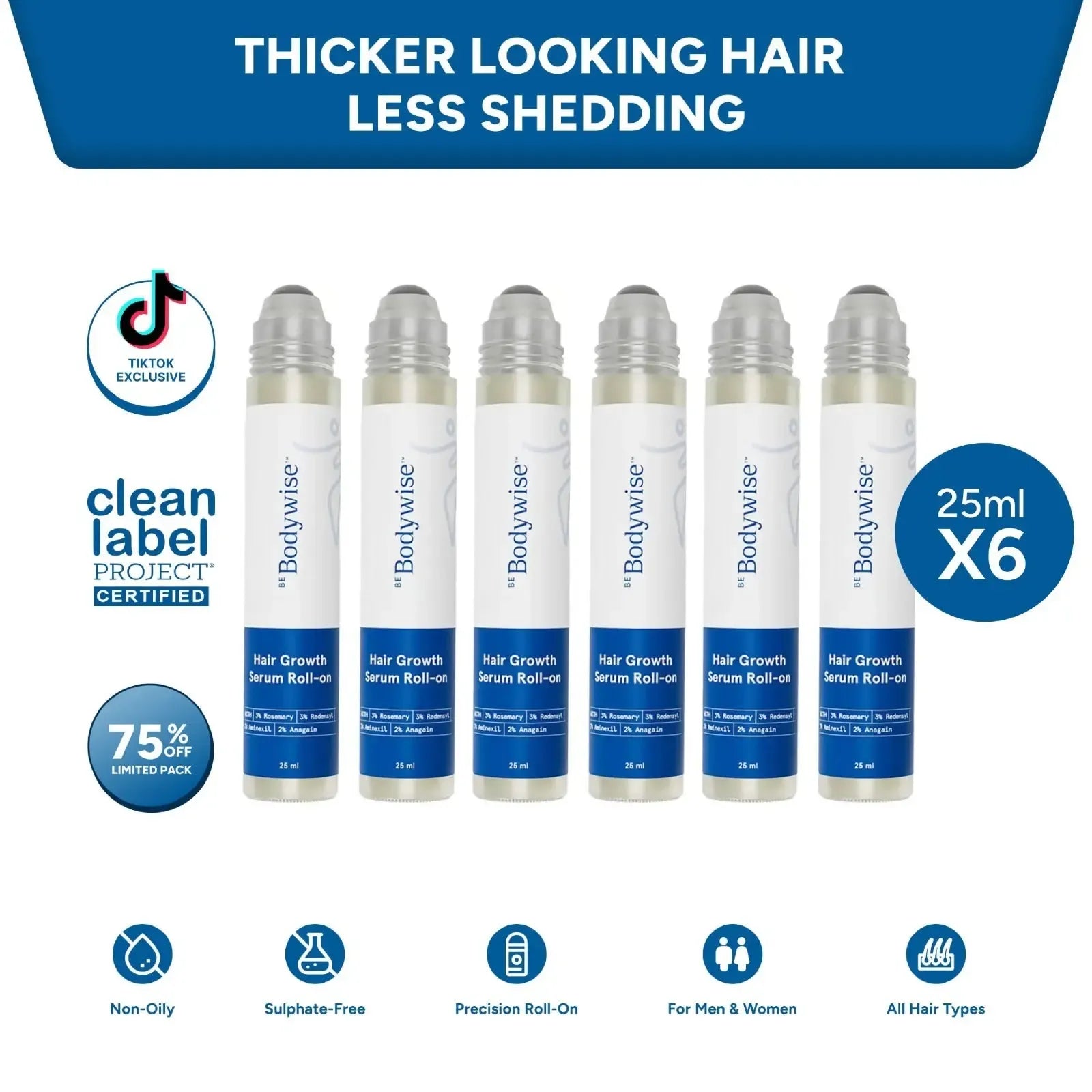 BeBodywise Rosemary Hair Growth Serum (Roll On)