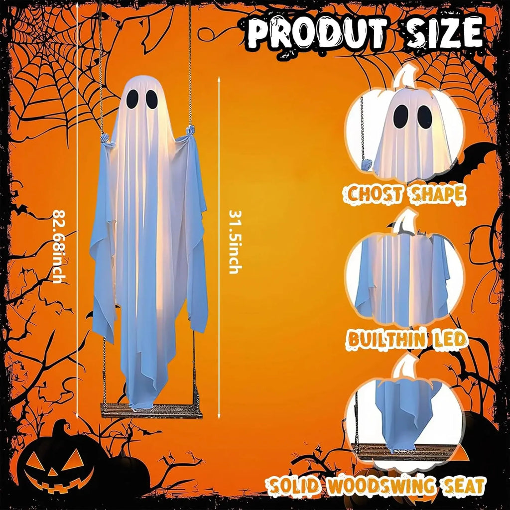 Halloween Hanging Ghost |  5FT Swinging Ghost