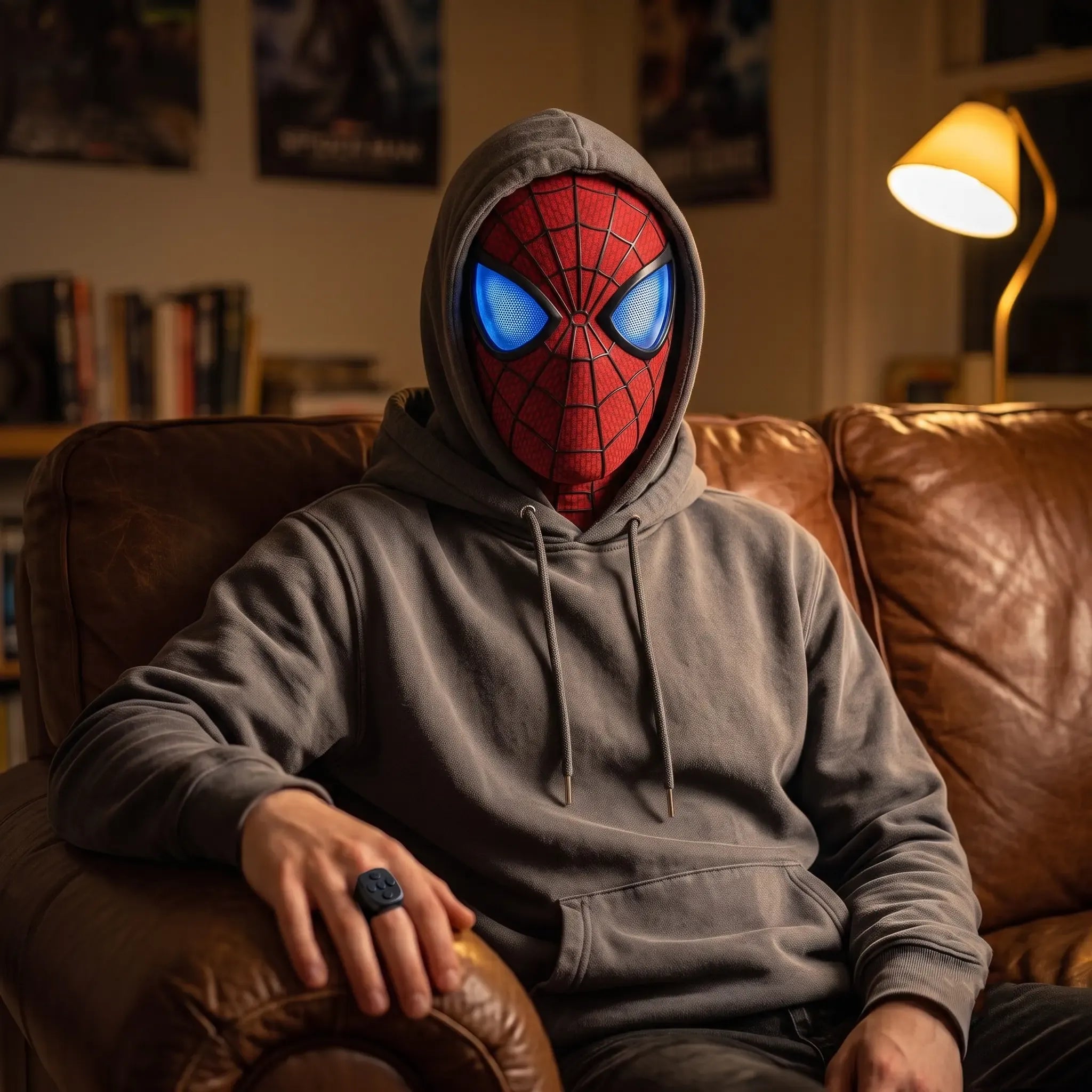 Cool RC Light-Up Hero Mask for Cosplay & Halloween
