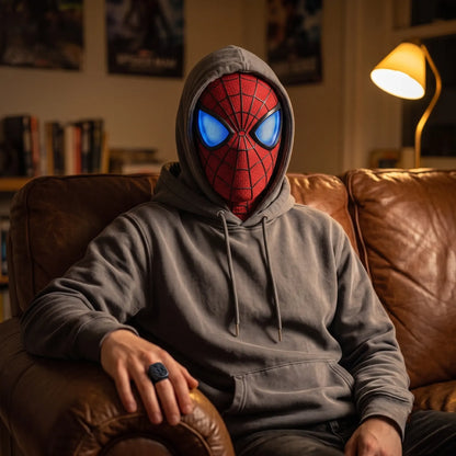 Cool RC Light-Up Hero Mask for Cosplay & Halloween