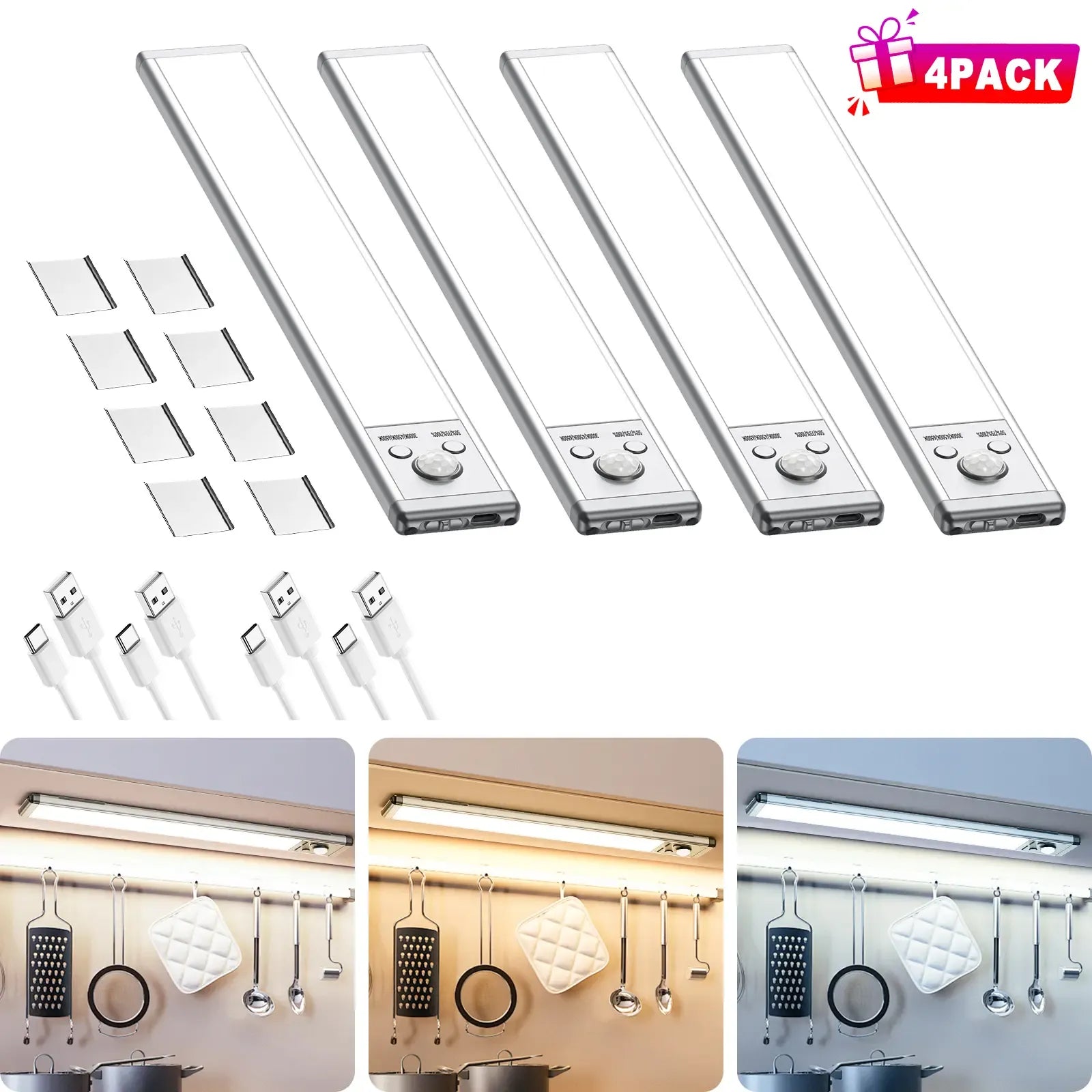 Dimmable Motion Sensor Under Cabinet Lights