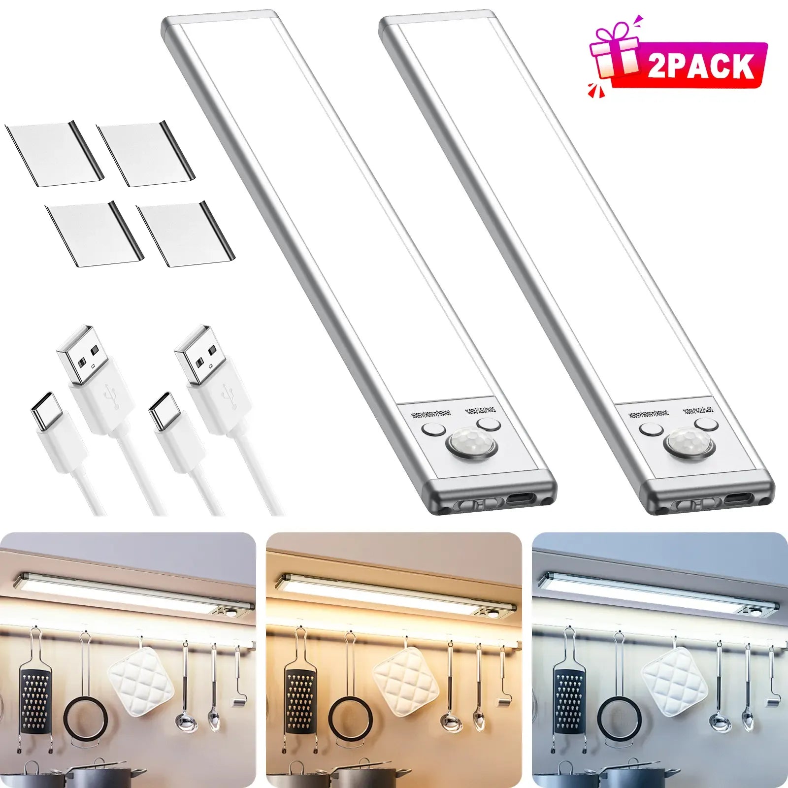 Dimmable Motion Sensor Under Cabinet Lights