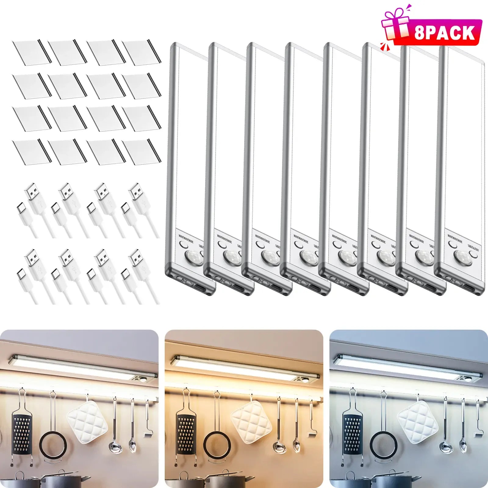 Dimmable Motion Sensor Under Cabinet Lights